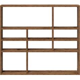 vidaXL Stenska polica Old Wood 90x16x78 cm Inženirski les | Shoptok.si