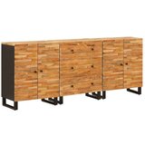  Strani šal 3 pcs Rjava 60 x 33 x 75 cm Masiven les manga, (5000162942) | Shoptok.si