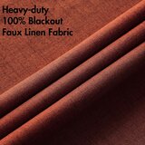 MIULEE 2x 140×245cm zatemnitvene zavese z obročki v videzu lana | Shoptok.si