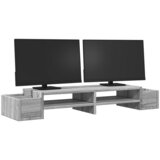  Stalak za monitor s spremištem boja hrasta 100x27x15 cm drveni | shoptok.hr
