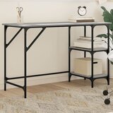 vidaXL Radni stol boja hrasta 120x50x75 cm metal i konstruirano drvo | shoptok.hr
