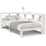  Krevet s regalom za knjige bez madraca bijeli 75x190cm borovina | shoptok.hr