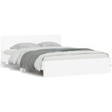 vidaXL Okvir za krevet s uzglavljem i LED bijeli 150x200 cm | shoptok.hr