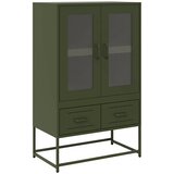  Visoka komoda maslinastozeleni 67 x 39 x 111,5 cm od čelika | shoptok.hr