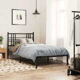  Metalno zamjensko uzglavlje crno 100 cm | shoptok.hr