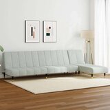  2-dijelni set sofa svjetlosivi baršunasti Cijene