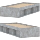  Kreveta boja betona 75 x 190 cm mali za jednu osobu | shoptok.hr