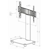 MID.YOU STOJALO ZA TV srebrne barve | Shoptok.si