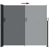 vidaXL Uvlačiva bočna tenda crna 180 x 600 cm | shoptok.hr
