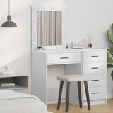vidaXL Bijela Konstruirano drvo 50 x 41 x 135 cm Ogledalo Cijene