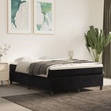  Okvir za krevet s oprugom crni 140 x 190 cm baršunasti | Shoptok.si