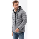 Ombre parke moška izolirana bunda (C356GREY) pisana | Shoptok.si
