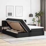 Krevet s od storage s madracem Crna 200 x 200 cm Lažna koža | shoptok.hr