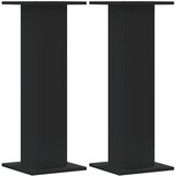 vidaXL Stojalo za rastline 2 kosa črno 30x30x80 cm inženirski les Cene
