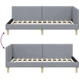  Kutni okvir kreveta Ostalo Svjetlosiva 100 x 200 cm | shoptok.hr