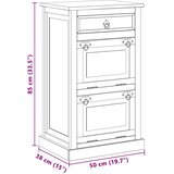  Ormar boja dimljenog hrasta 100 x 50 x 200 cm konstruirano drvo | shoptok.hr