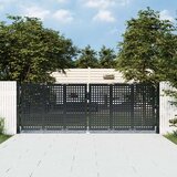 vidaXL vrtna vrata antracit 300 x 150 cm čelična | shoptok.hr