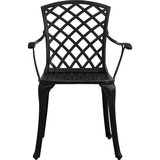  3-dijelni bistro set od lijevanog aluminija crni | shoptok.hr