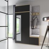 PKMebel Komplet za hodnik Emi 20 - artisan hrast/črn | Shoptok.si