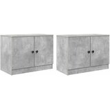  Ormar za krevet na kat 2 kom. Betonska siva 66 x 35 x 48 cm | shoptok.hr