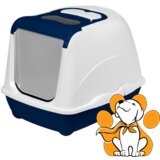 Moderna flip cat large blue berry 50cm, plavi toalet za mačke