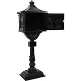  Stojeći sandučić Crna 42 5 x 29 5 x 117 cm Liveni aluminij | shoptok.hr