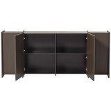 WOOOD Temno rjava komoda v jesenovem dekorju 200x85x44 cm Brock – | Shoptok.si