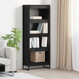 vidaXL Ormarić za knjige Crni hrast 80 x 30 x 155 cm Konstruirano drvo | shoptok.hr
