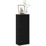 vidaXL Regal za knjige crni hrasta 40x24x102 cm od konstruiranog drva | shoptok.hr