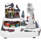 vidaXL božićna dekoracija za stol Šareni 23.5 x 16 x 18.5 cm Smola | shoptok.hr