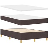  LED Box Spring Krevet Tamno smeđa 120 x 190 cm tkanina | shoptok.hr