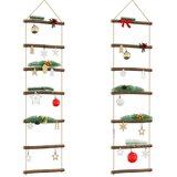  Zidni ukrasi u obliku ljestava 2 kom 30x100 cm prirodne grane | shoptok.hr