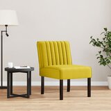 vidaXL Oblazinjen stol rumen žamet | Shoptok.si