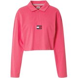Tommy Jeans Majica mornarska / staro roza / ognjeno rdeča / bela | Shoptok.si