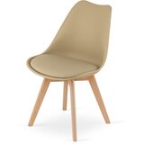  Stolica MARK - Tamno bež / Prirodne noge x 3 | shoptok.hr