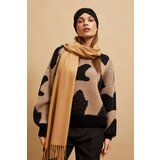 Marisse Smooth Dark Beige Scarf Cene