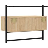 TV ormarić zidni boja hrasta 60,5x30x51 cm konstruirano drvo | shoptok.hr