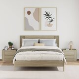  Zidni noćni ormarići 2 kom boja hrasta sonome 45x30x35 cm Smeđa | Shoptok.si