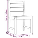  Vrtni stoli 8 kosov trdna tikovina, (20659605) | Shoptok.si