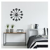 WALLXPERT dekorativni metalni zidni sat enzoclock S014 black | ePonuda.com