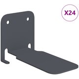  Lebdeća polica s policom 24 pcs Antracit 6 x 10,8 x 6,6 cm | shoptok.hr
