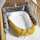 My Baby Lou OTROŠKA POSTELJICA Yunai antracit, barve hrasta | Shoptok.si