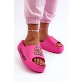 PS1 Light Women's Slides on Thick Sole with Bear Foam Pink Serefina | Shoptok.si