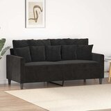  Dvosjed crni 140 cm baršunasti | shoptok.hr
