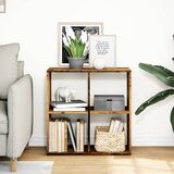Pregrada regal za knjige boja drva 69,5x29x69,5 cm drveni | shoptok.hr