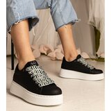 D/CEO UR/CEO Black women's sneakers with chunky lacing Kessa Cene