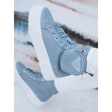 DStreet Trampki damskie WEIRA niebieskie | Shoptok.si
