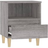  Noćni ormarići 2 kom boja dimljenog smeđi 40x35x50 cm | shoptok.hr