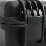  Prijenosni kovčeg crni 46,5x21,5x17,5 cm od PP-a | shoptok.hr