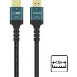 Onten Kabal pleteni HDMI 8K 60Hz sa HDMI 2.1 8K 60Hz 48Gbps (OTN-HD183), Aluminijum, 1.5m Cene